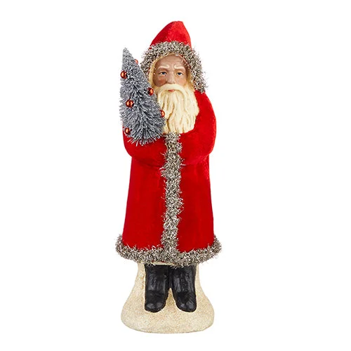 12" Luxurious Velvet Santa - 2 Colours