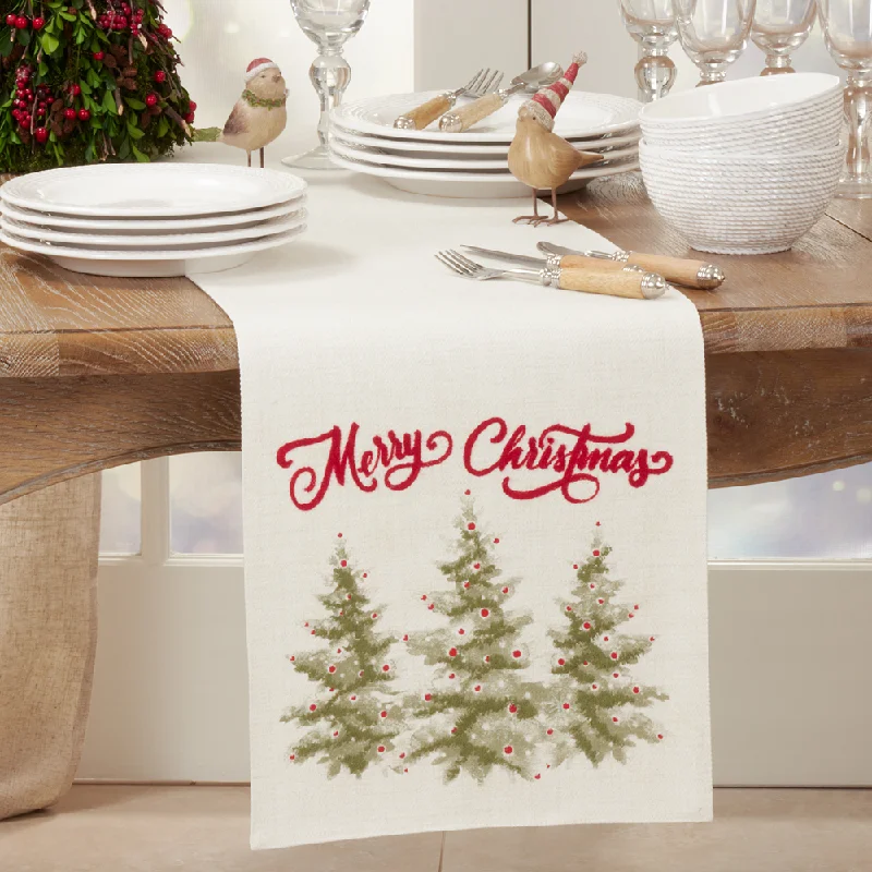 13" X 72" Merry Christmas Tree Runner