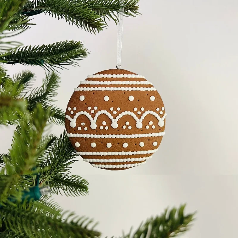 Ginger Cookie Ornament (festive pattern)