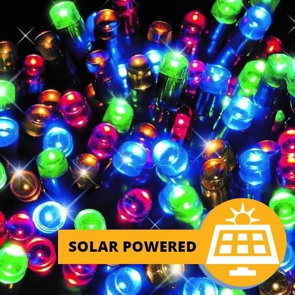 200 LED Solar Multicoloured Lights (15.9m)