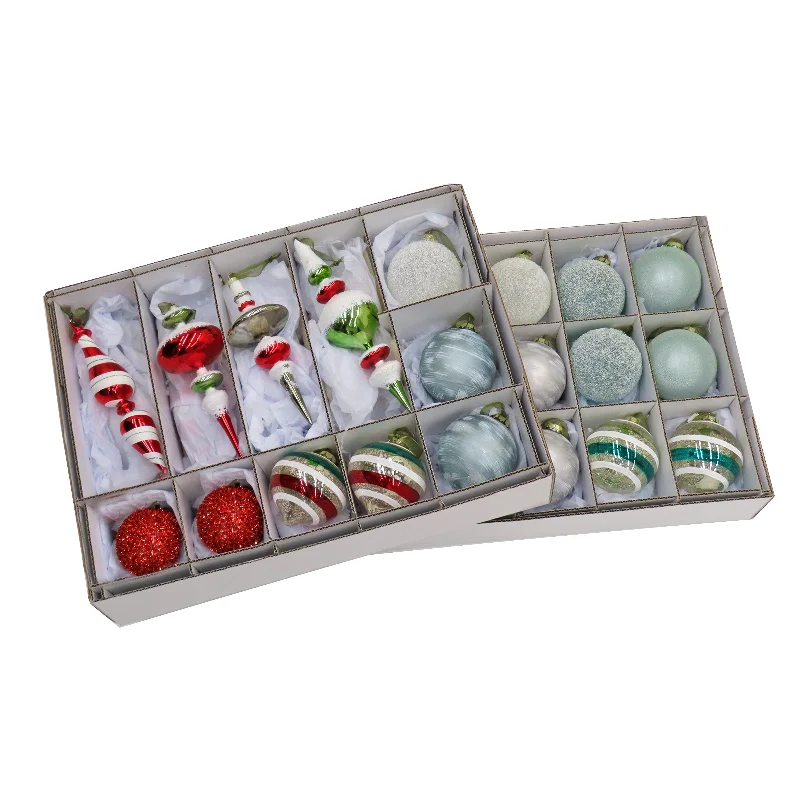 24-Piece HGTV Home Collection Nostalgic Traditions Ornaments