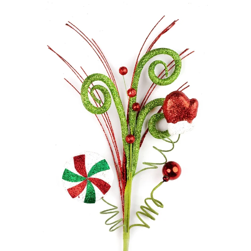 51cm Red Green Spiral Candy Pick 01401