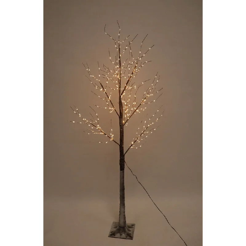 5ft Christmas Tree Light Feature Black with LED Lights Warm White