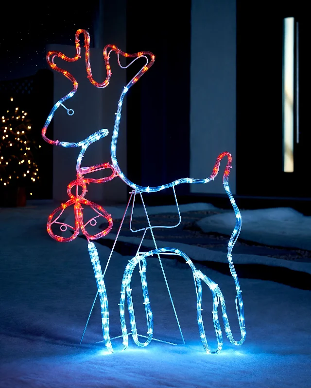 Reindeer Rope Light Silhouette, 92 cm