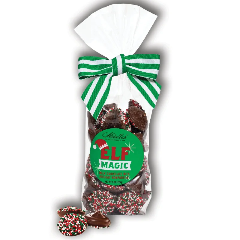 Abdallah Candies : Elf Magic Milk Chocolate Non-Pareils