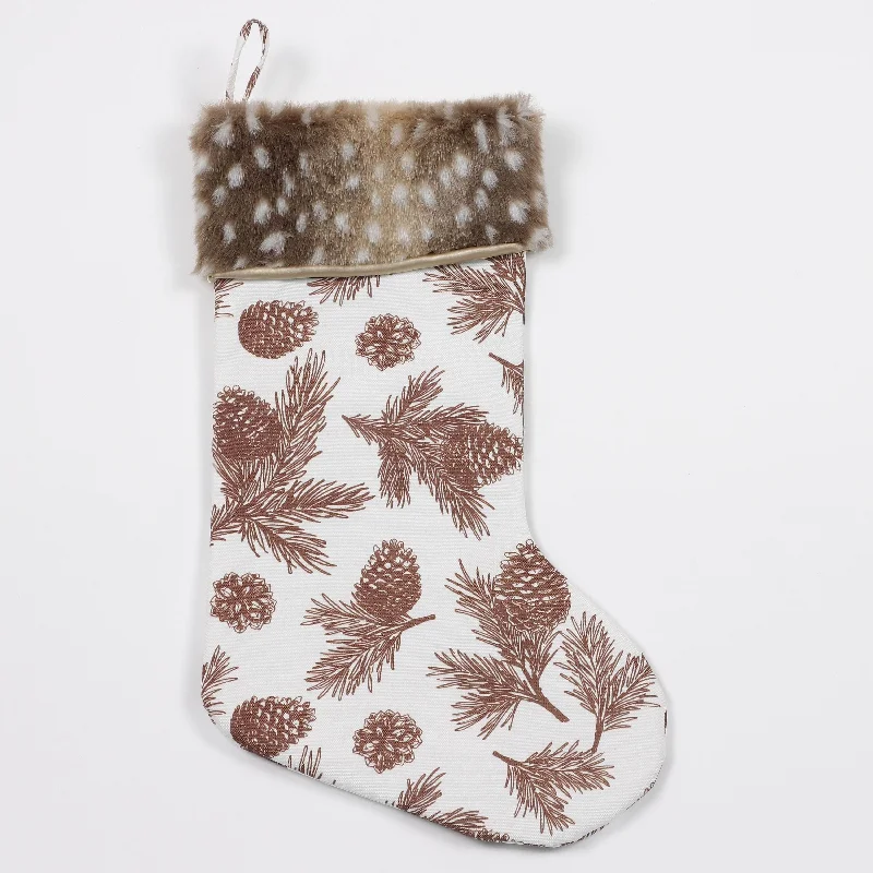 Pinecone patterned stockings