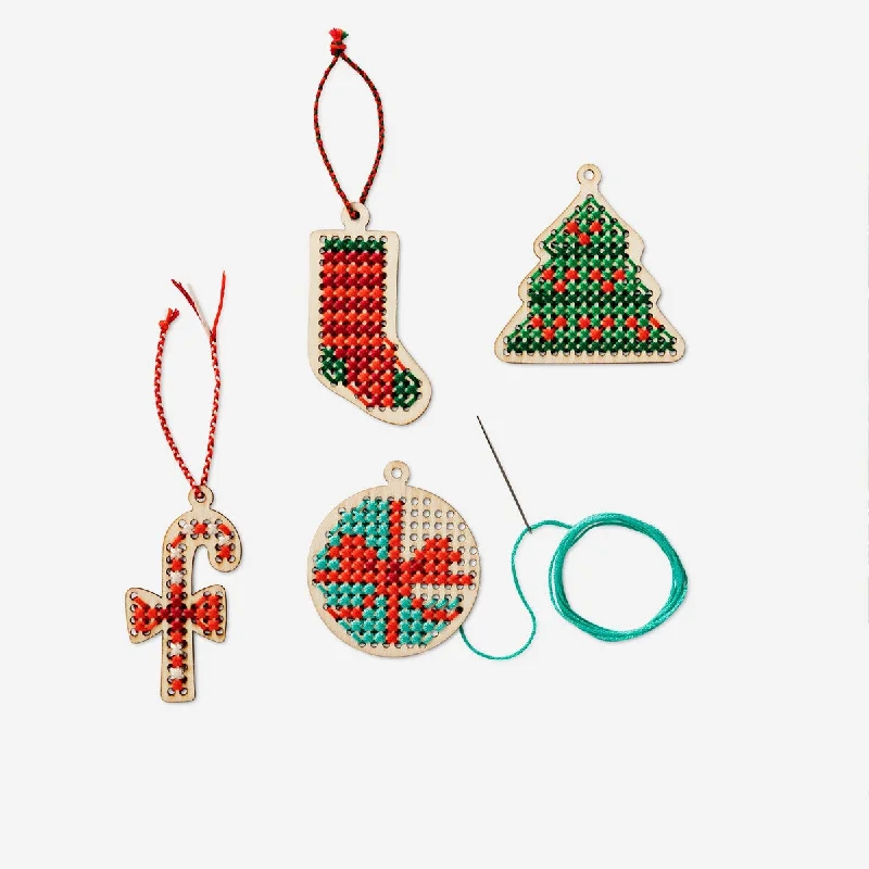 Christmas cross stitch embroidery kit