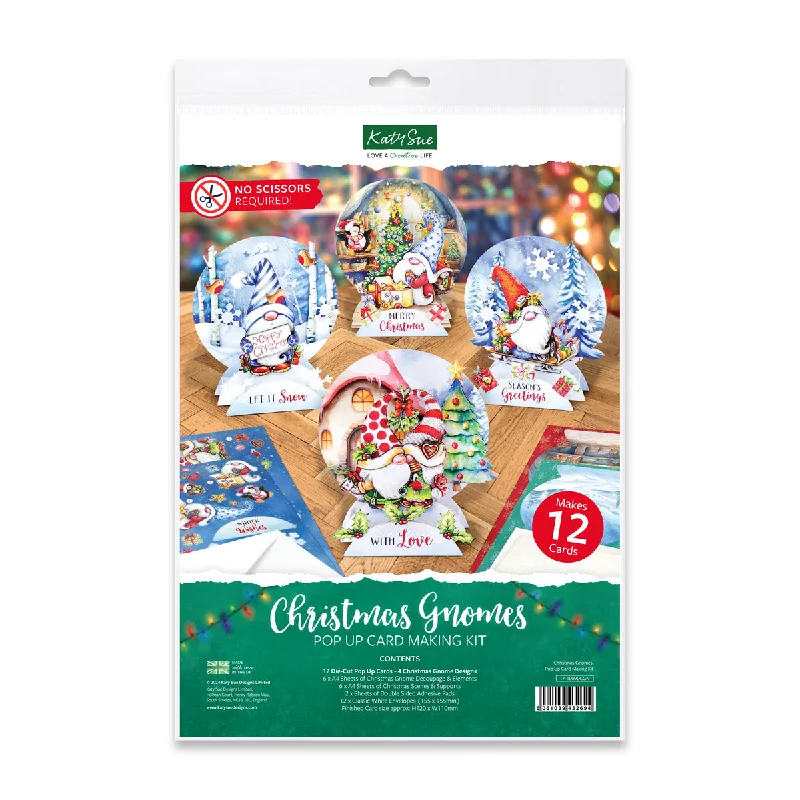 Christmas Gnomes Pop Up Card Making Kit