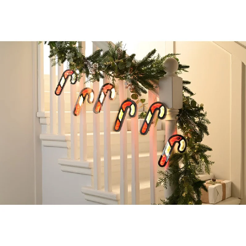 Christmas String Candy Cane Light Red & Warm White Outdoor 210 LED - 175m