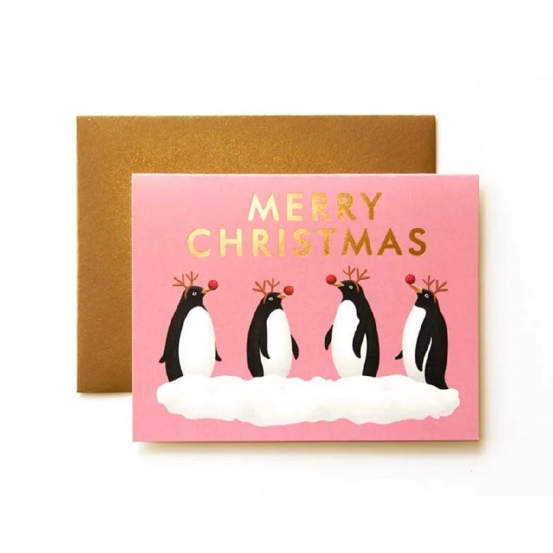 Dressed Up Penguins Boxed Christmas Cards