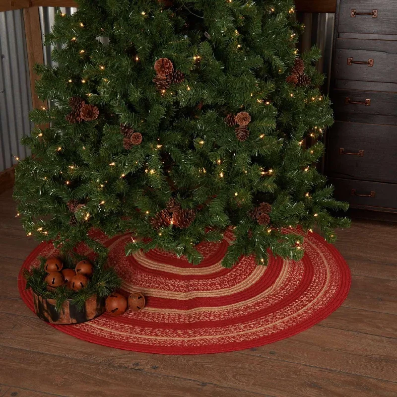 Cunningham Jute Christmas Tree Skirt 50 VHC Brands