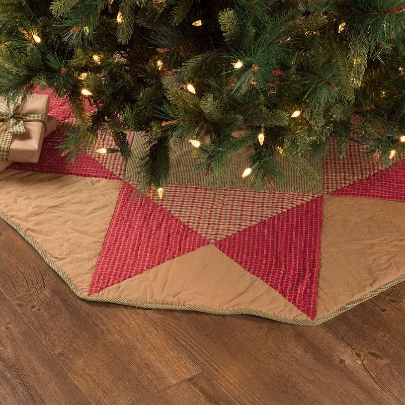 Dolly Star Christmas Tree Skirt 48 VHC Brands