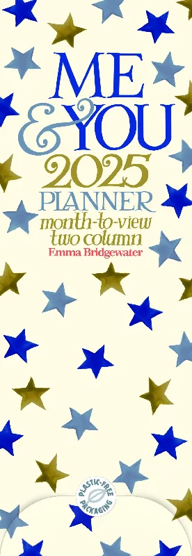 Emma Bridgewater Me & You Blue Star slim planner 2025