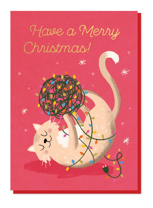 Fairy Lights Christmas Card