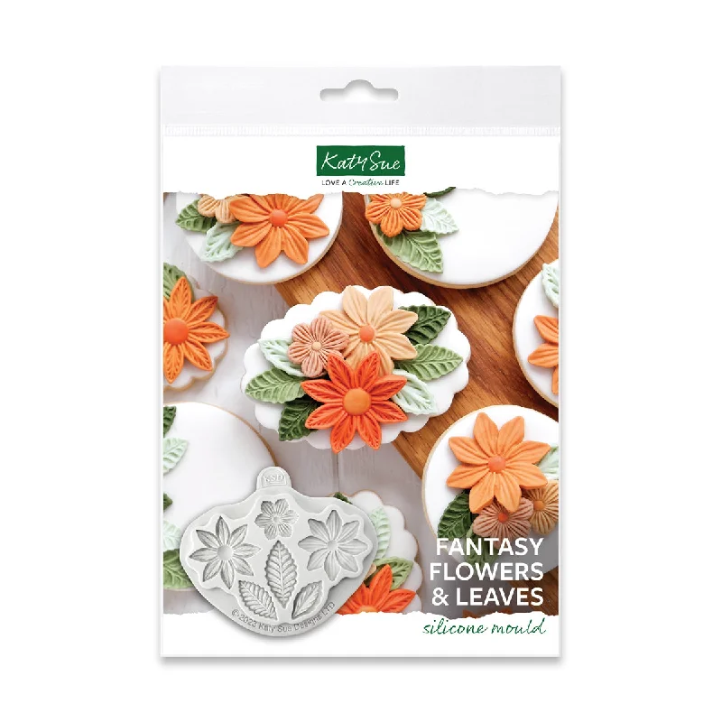 Fantasy Flowers and Leaves Silicone Mould