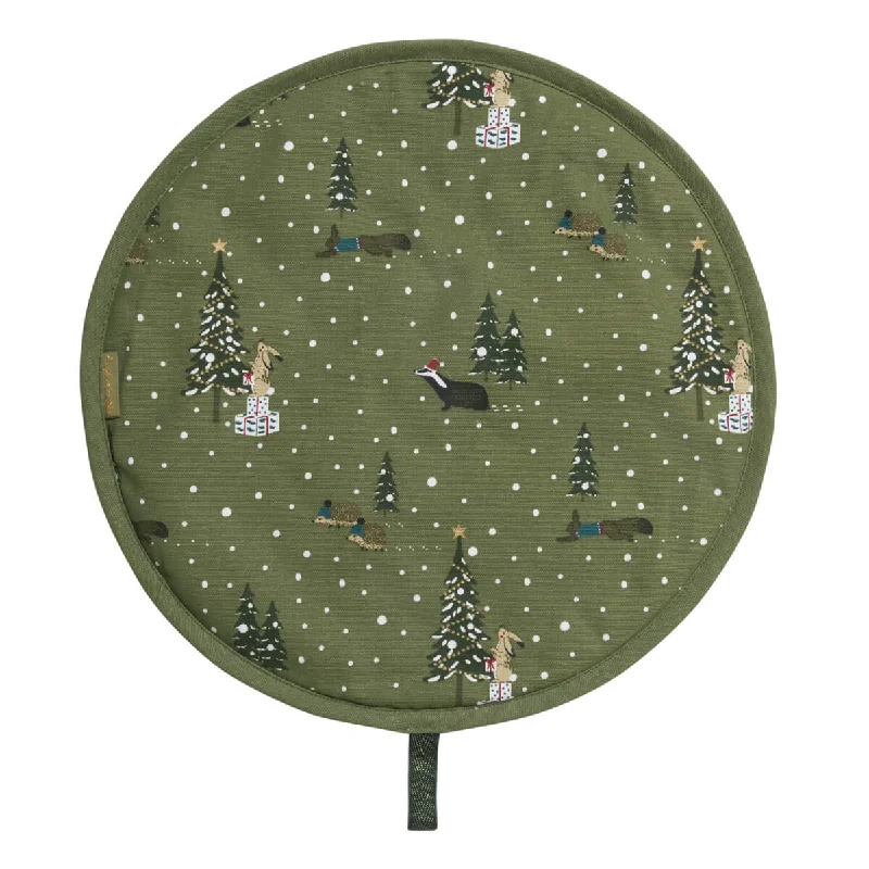 Festive Forest Circular Hob Cover