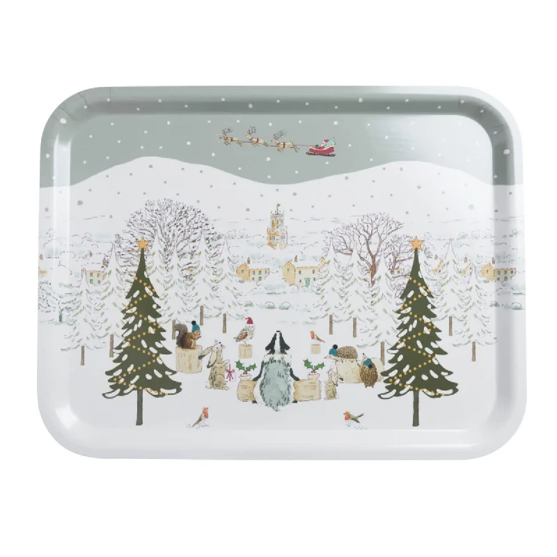 Festive Forest Serving Tray - Large