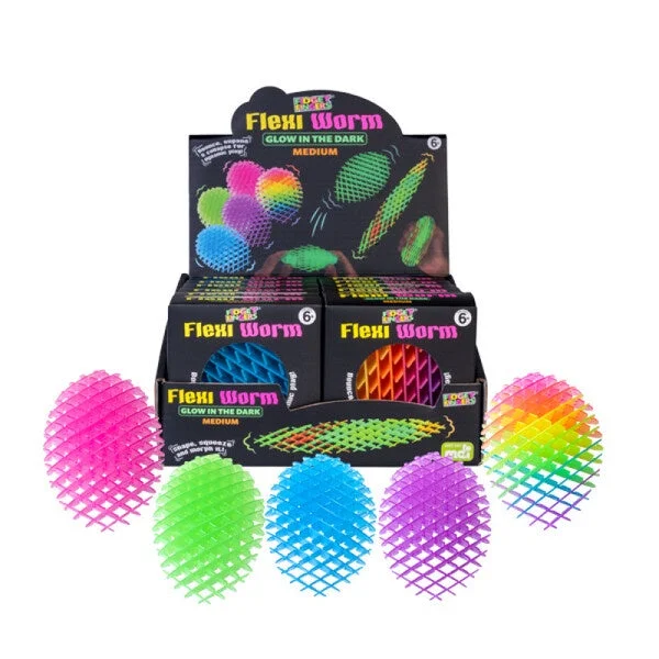 Flexi Worm Glow in the Dark Medium