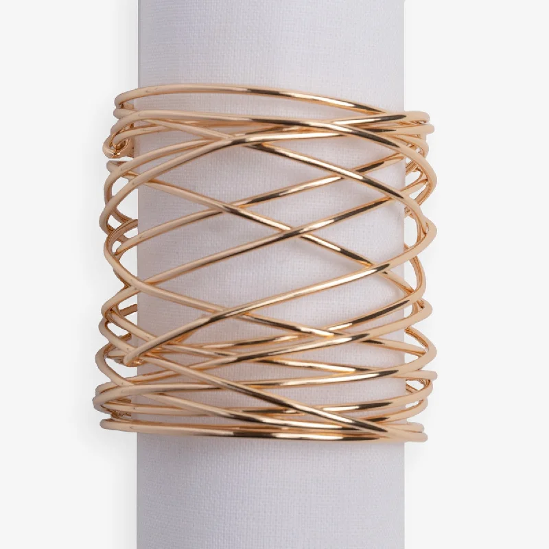 Gold Spiral Napkin Ring