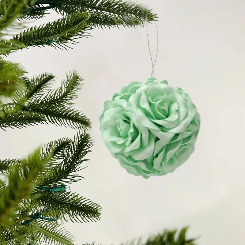 Green Rose Flower Ornament