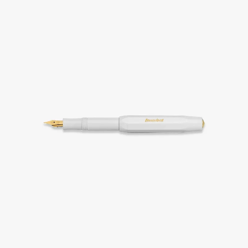 KAWECO CLASSIC SPORT FOUNTAIN PEN M // WHITE