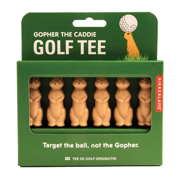 Kikkerland Gopher the Caddy Golf Tees