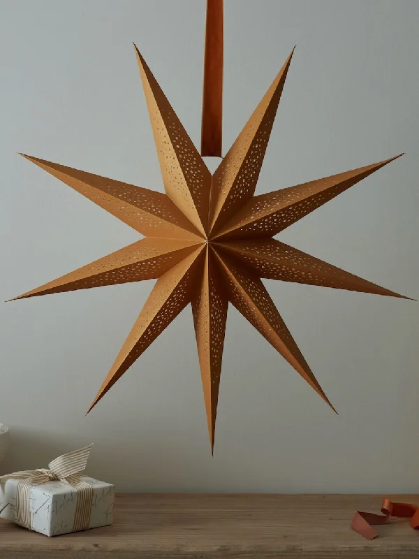 Large Gold Detailed Paper Star