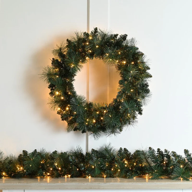 LED Wreath Christmas Decoration - 60cm Firefly