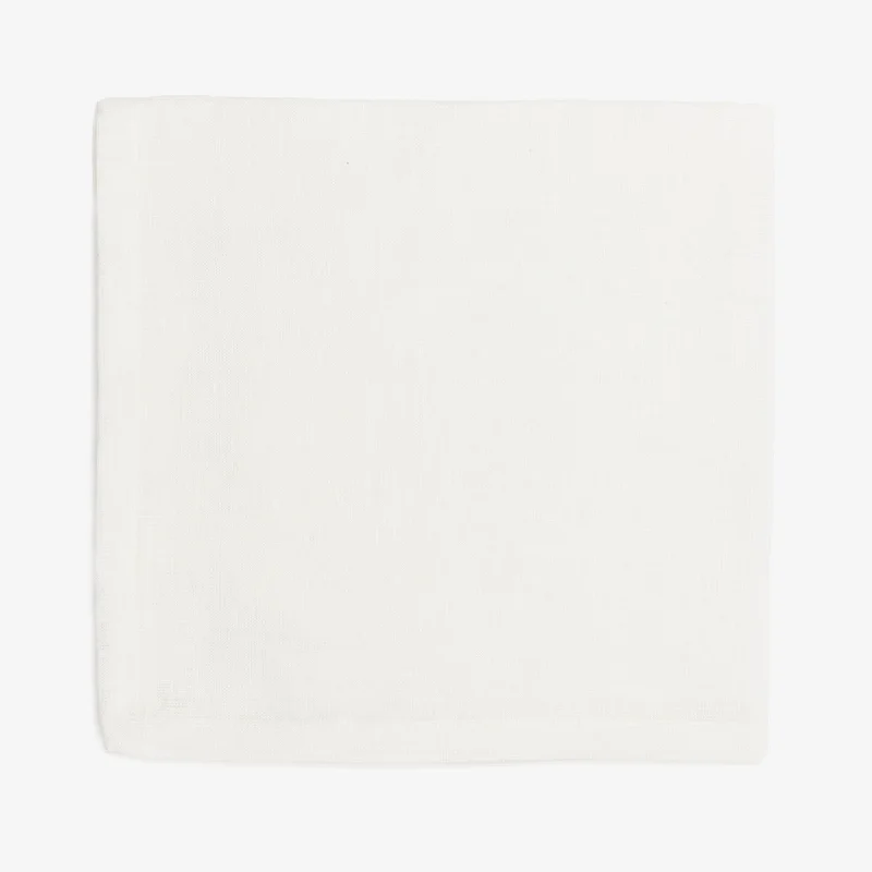 Linen Napkin White 45 x 45cm