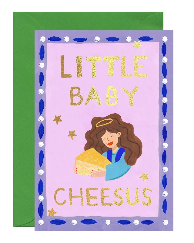 Little Baby Cheesus Christmas Card