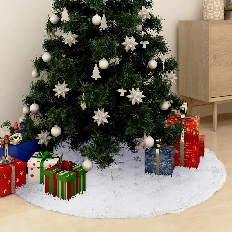 Luxury Christmas Tree Skirt White