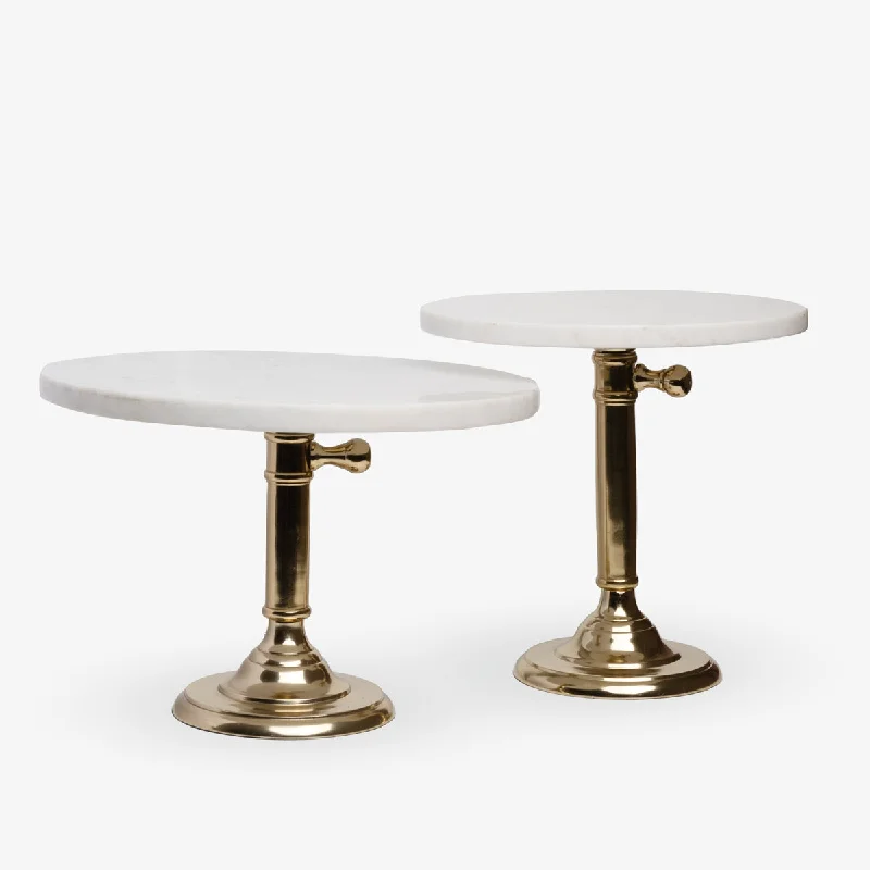 Marble & Gold Cake Stands