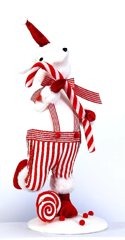 Mouse with Candy Cane 48cm