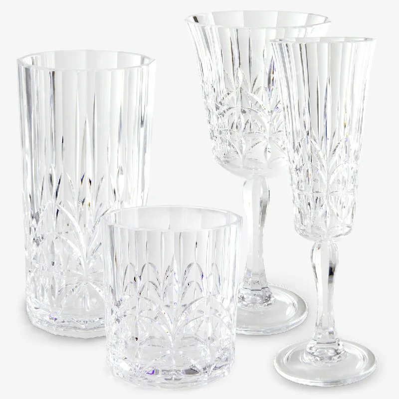 Crystal Style Outdoor Plastic Glasses