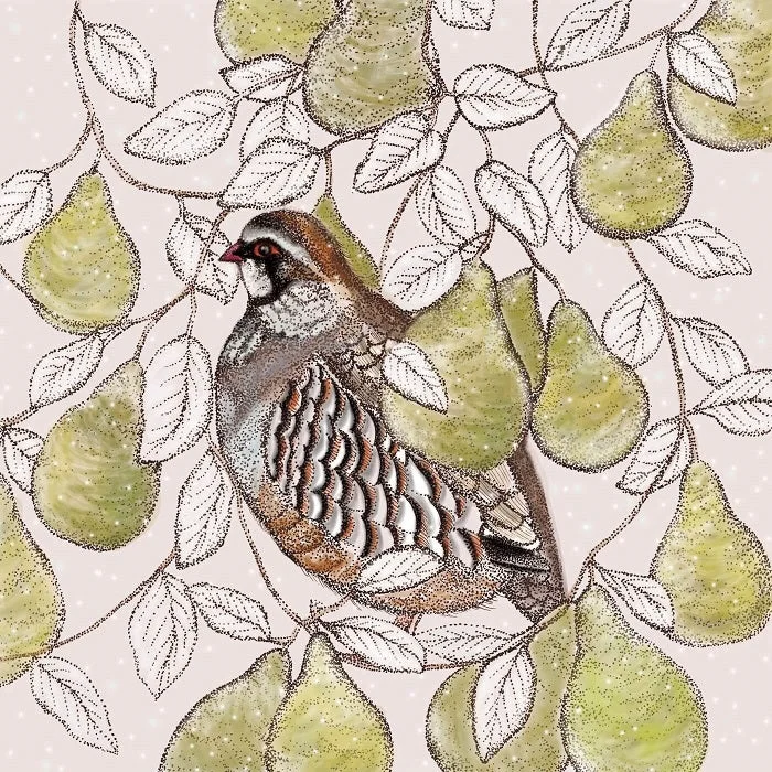 Partridge in a Pear Tree Greeting Card