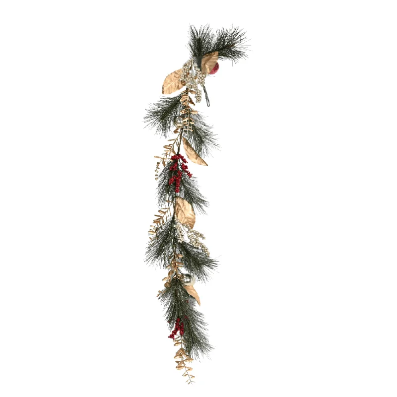 Pine Gold Leaves Garland (120cm)