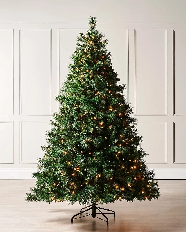 Pre-Lit Victorian Pine Christmas Tree, 6 ft