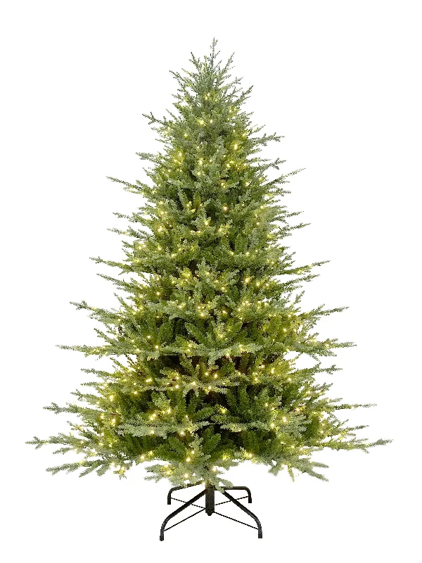 Puleo 7ft Pre-lit Arcadia Pine Realistic Tips Artificial Christmas Tree with 500 Lights