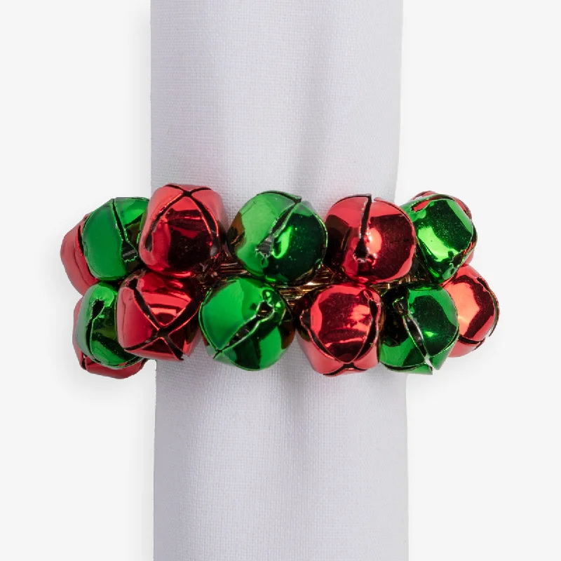 Bell Napkin Ring (Red & Green)