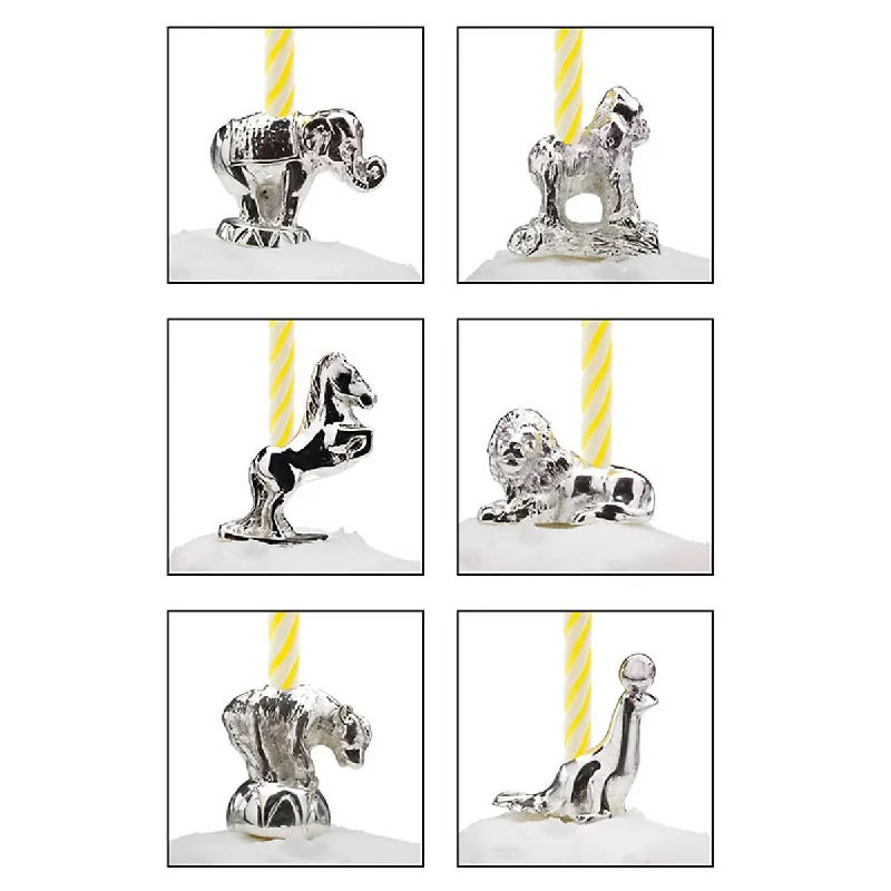 Let's Celebrate 6pc Circus Animals Candles