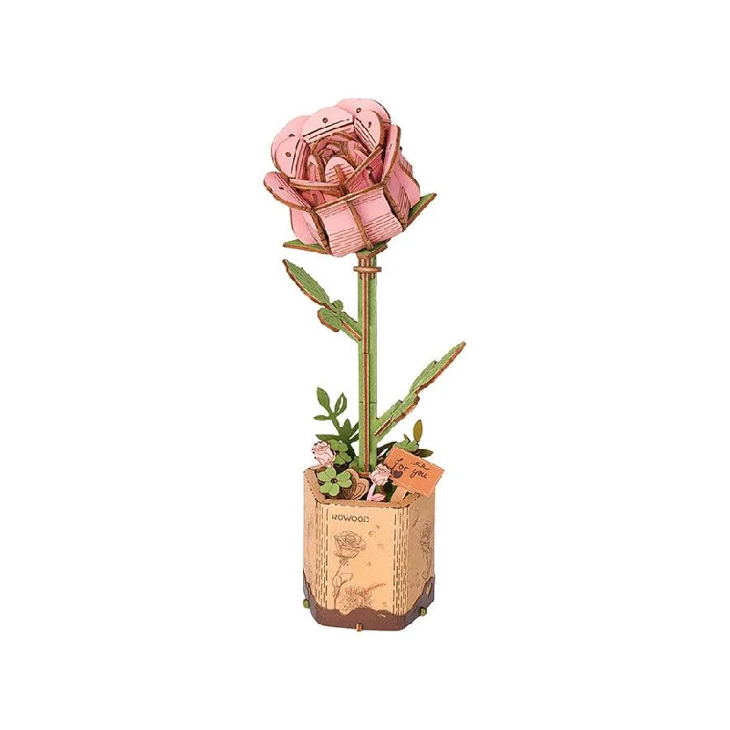 ROBOTIME Roka Wooden Puzzle Pink Rose