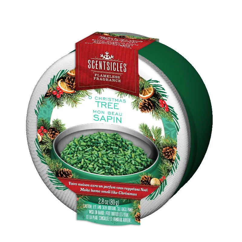 SCENTSICLES - O’ Christmas Tree Fragrance, Green Tin