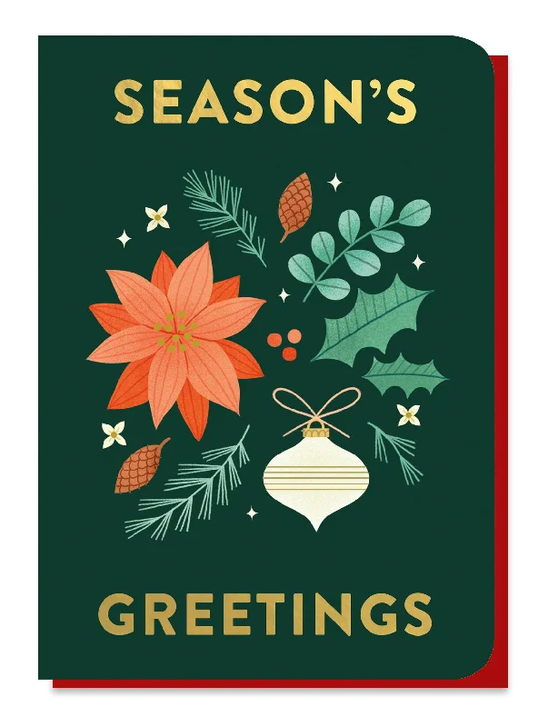 Season's Greetings Christmas Tree Seedstick Card