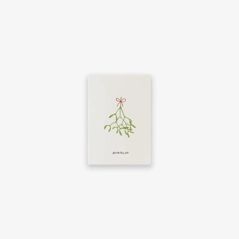 SMALL GREETING CARD // MISTELTEN (DANISH)