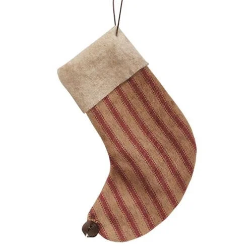 Ticking Stripe Stocking 4-1 2 inch