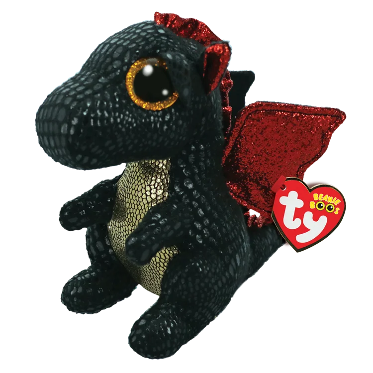 Ty Beanie Boos GRINDAL - Black Dragon (Small, 6")