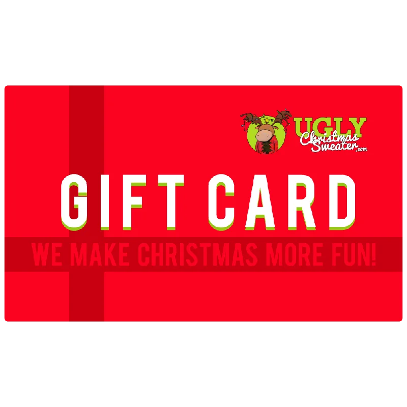 Ugly Christmas Sweater Gift Card