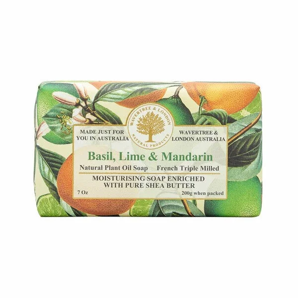 Wavertree & London Basil Lime Mandarin Soap 200g