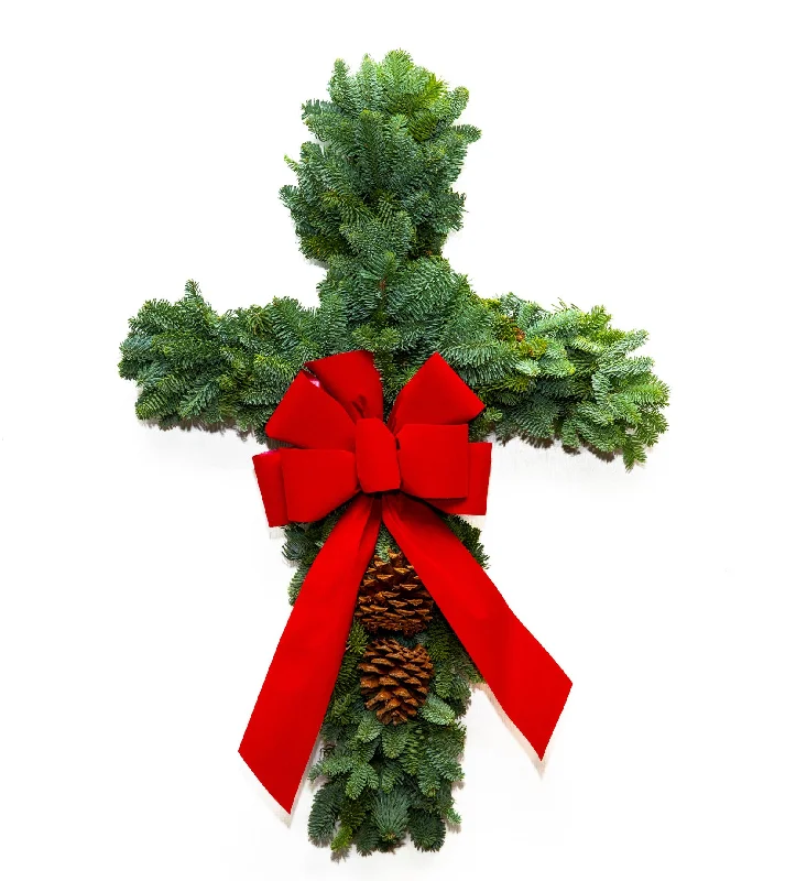 Wreath Cross Noble Fir