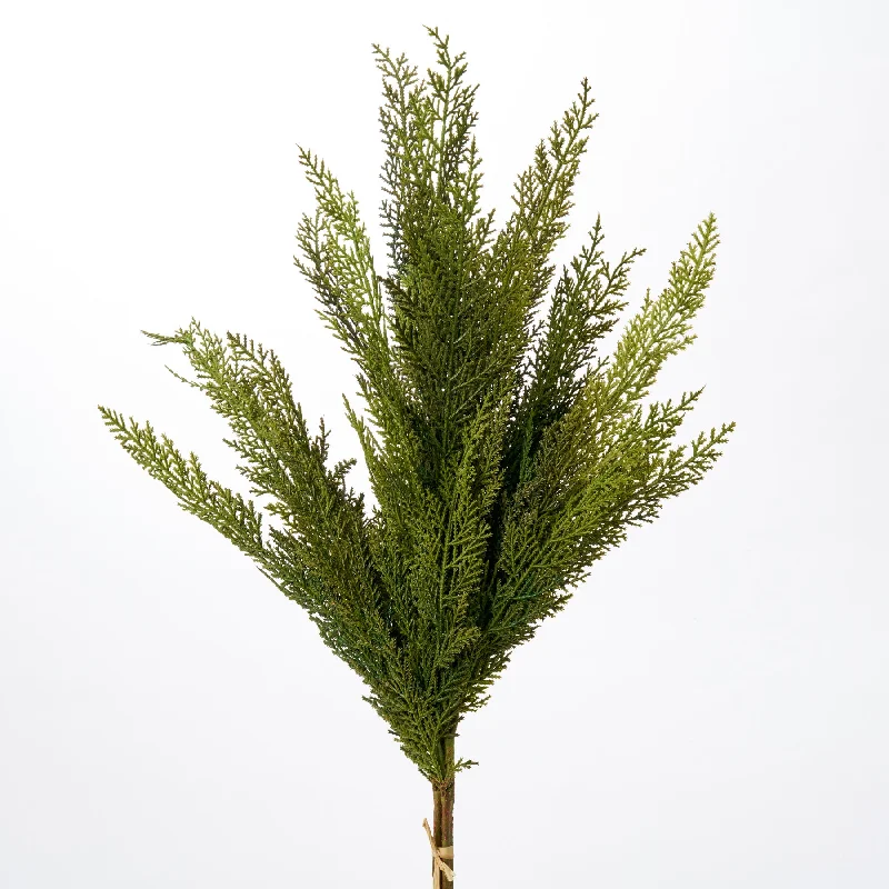 Real Touch Lebanon Cedar Faux Winter Greenery Stem Bundle of 3